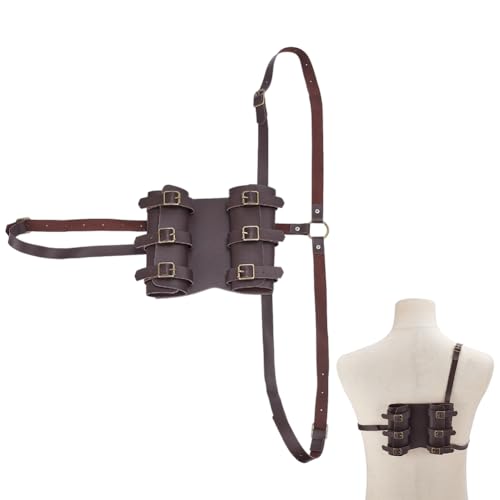 OLYCRAFT Funda para espada de café, espada doble, funda de espada medieval, soporte para cinturón de seguridad, poliéster, juego de rol, accesorios para cosplay, accesorios para héroes, anime