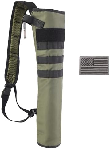 KRATARC Archery Lightweight Back Arrow Quiver Dual Use Foldable Compact Hip Arrows Bag with Molle System Hanged for Target Shooting KRATARC Archery Lightweight Back Arrow Quiver Dual Use Foldable Compact Hip Arrows Bag with Molle System Hanged for Target Shooting