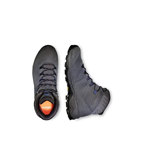 Image of Mammut Men's Mercury IV Low GTX Hiking Shoes, Titanium-Hot Red, Vibram Sole, 3D Memo Foam, Day Hike Comfort
