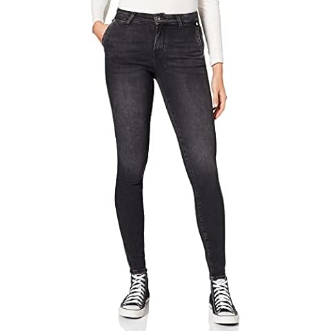 ONLY Tall Women's Onlblush Life Mid Sk Chin Tai515 Fn Jeans, Black Denim, M Cover