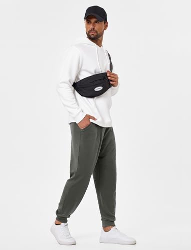 SILKWORLD Mens Sweatpants Tapered Athletic Joggers Workout Running Jogging Track Pants with Zipper Pockets4