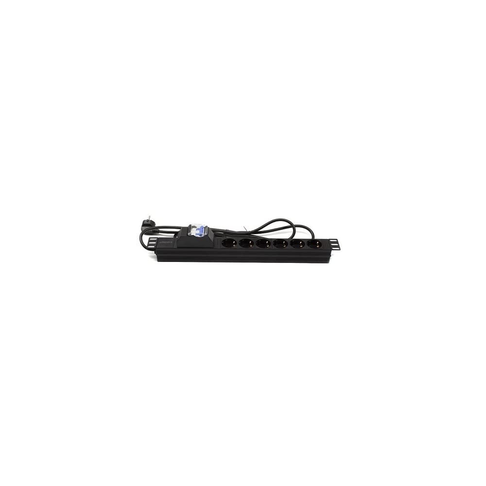 Listwa kablowa Rack 19" 6 X Schuko z magnetottermalnym LA-00030503 Lapara Networking