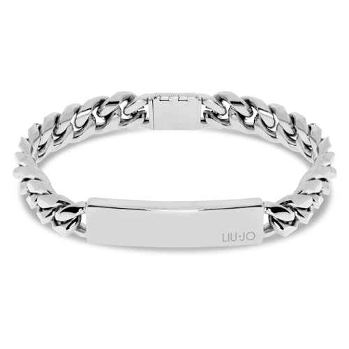 Generico Bracciale Uomo Liu Jo in Acciaio Catena Silver Mlj470, argento