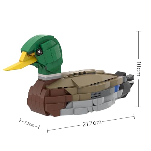 ToysWeltX Mallard Mini-Bausteine Und Konstruktionsspielzeug, Sammlermodell zum Bauen Und Ausstellen mit Tiermotiven, Tolles Geschenk für Erwachsene Und Kinder Ab 12 Jahren (301 Teile)