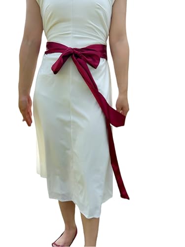 Women's Double-Sided Satin Sash for Bridal Dress Adjustable Waist Belt Special Occasions Size 2.76 x 102 inches3