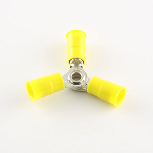 12-10 Ga. Nylon-Insulated 3-Way Terminals - (Pack of 10)