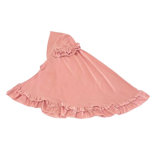 Girls Amira Muslim Islamic Instant Hijab Ruffle Edge One Piece Headscarf Shawl Wrap Turban Caps for 2-6 Years4