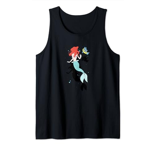 Débardeur Ariel la Petite Sirène Disney pour femme en coton bleu