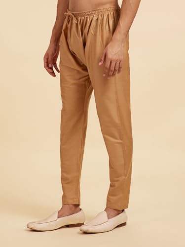Image of DIWAS BY MANYAVAR Men's Art Silk Solid Pyjama (1pc)