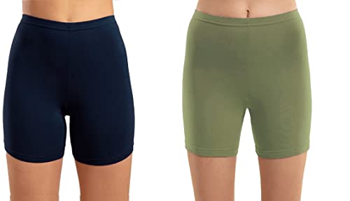 Image of OM SAI LATEST CREATION Poly Spandex Women's Sport Shorts for Regular Fit | Sport Shorts for Workout, Yoga, Running, Exercise, Cycling, Gym Wear for Casual Day (Pack of 2)