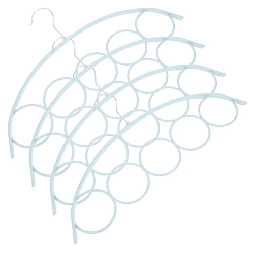 FONDOTIN 4pcs Slip Scarf Hangers Closet Organizer Metal Clothing Hangers for Scarves Belts and Accessories Compact Storage for Home Wardrobe Organization