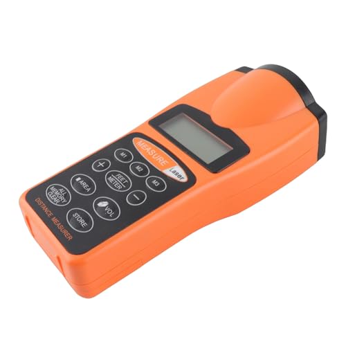 KKPLZZ Télémètre, Télémètre à Ultrasons avec Mesure Continue, Volume, Pythagore pour Le Travail du Bois de Construction Intérieure et Extérieure