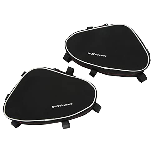 Borsa per Paramotore Telaio Moto, 2 Pezzi Pacchetto Posizionamento Strumenti di Riparazione Impermeabili, per V‑Strom DL650 DL1000