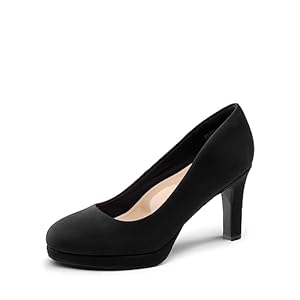 DREAM PAIRS Women’s Pumps Close Toe Low Heels Platform Heels Comfortable Office Work Dress Shoes for Women