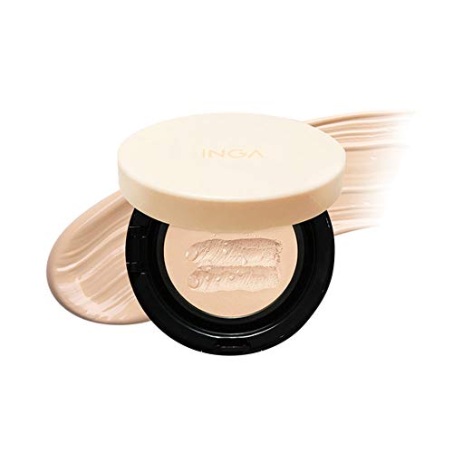 INGA 66 Dewdrop Cover Pact 18g (Light Beige) Essence Pact, Waterfull Pact, 66% Essence Base
