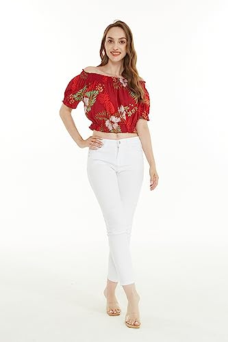 Image of Matchable Family Hawaiian Luau Men Women Girl Boy Clothes in Pineapple Garden Burgundy