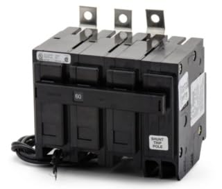 BAB3060HS - 60 Amp Shunt Trip Circuit Breaker Bolt-On - 60 Amp - 3 Pole - 240 Volt