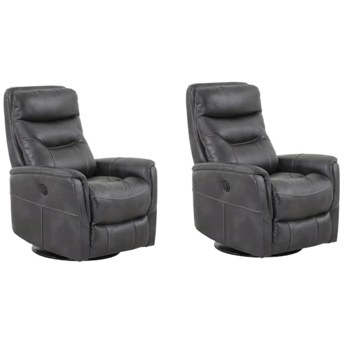 Starlight Canyon Home Flint Recliner Nursery Glider Set of 2 – Luxurious Boucle Chair Pair with Swivel Motion for Ultimate Comfort