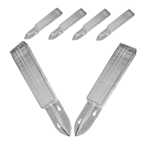 MERRYHAPY 6-Pack Rain Gauges for Outdoor Use Accurate Rain Measure Tube for Garden Water Gauge for Potted Plants