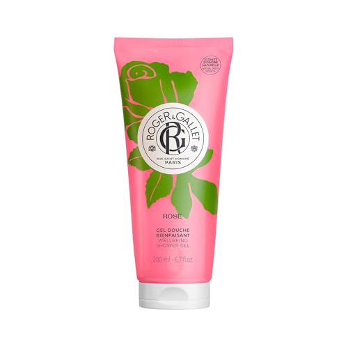 Roger&Gallet - Gel Douche Parfumé Fleur de Figuier - Notes de Figue, Pamplemousse, Muscs - Enrichi en Aloe Vera - Mousse Nettoyante, Onctueuse et Hydratante -...