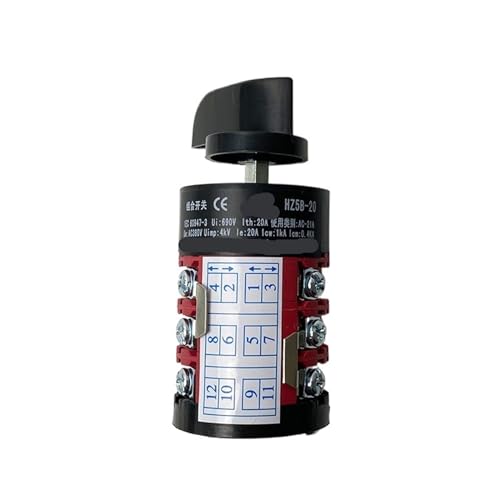Commutateur à came rotatif HZ5B-20/3 triphasé 20A pour commande électrique