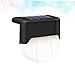 Vaguelly Solar Power LED Stair Light Warm Outdoor Step Lamp for Fence Handrail Easy Install Solar Outdoor Lighting Tool for Garden Patio Pathway