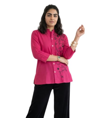 Image of Naixa Women's Pink Cotton Printed Straight Kurta with Pant and Dupatta Set