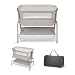 Maxi Cosi Iora² Baby Stubenbett, 0–6 kg (9 kg), Klappbares und Leichtes Beistellbett Baby, 5 cm CloudCore-Matratze, 5 Höhenstufen, 2 Leichtgängige Rollen, Easy Slide, Elegance Beige