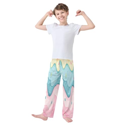 ALAZA Cute Ice Cream Pajama Pants Long Sleep Pant Pajama Bottoms Elastic Waist with Pockets3