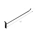 SSWBasics 12 inch Black Peg Hook for Slatwall - Pack of 50 - Metal Display Hooks for 3” on Center Slatwall