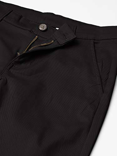 Chino stretch garçon Nautica noir 20 Husky avec devant plat lisse - 3