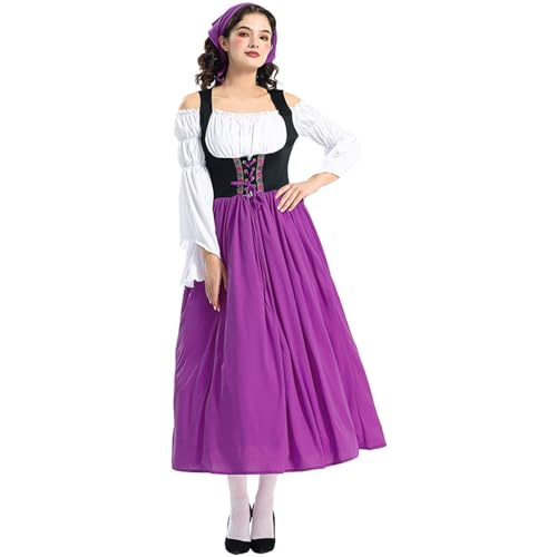Robe dirndl longue femme pour fête de la bière bavaroise