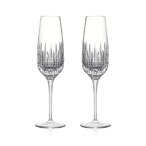 Waterford Lismore Diamond Essence Flute Pair