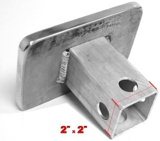 Eurosport Daytona- Compatible with -, Premium XL Aluminum Hitch Plug- USAF Badge Black Acrylic Plate, Gold Outline w Light Blue Word