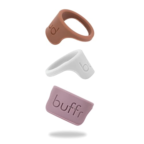 Image of BUFFR Silicone Ring Protector for Working Out - Wedding Band Guard for Gym & Fitness - Secure, Non-Slip Rubber Ring Cover for Women
