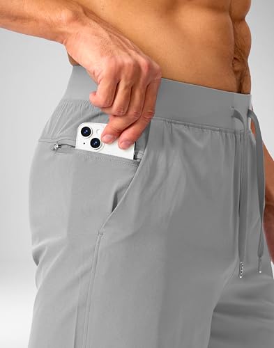 Image of Soothfeel Men's Running Shorts with Zipper Pockets 9 inch / 7 inch / 5 inch Quick Dry Eight Basketball Gym Workout Athletic Shorts