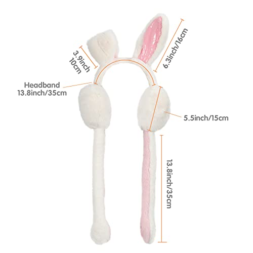 Surblue Cute Animal Moving Earmuffs Winter Warm Outdoor Ear Covers Headband Fur Earwarmer 6