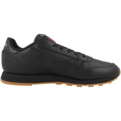 Image of Reebok Women's Classic Leather Low-Top Sneakers, Black (Black /Gum), 8 UK