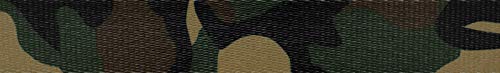 Country Brook Design - 1 Inch Woodland Camo Polyester Webbing, 5 Yards