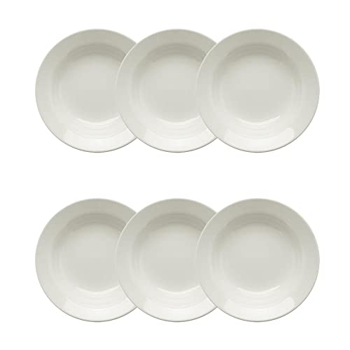 Jogo de 6 Pratos Fundos 21,5cm Biona Donna Branco
