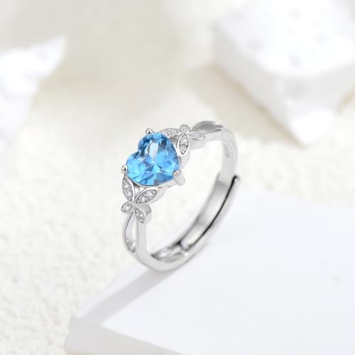 MultiColor Gemstone Rings for Women 925 Sterling Silver Colored CZ Statement Rings for Ladies3