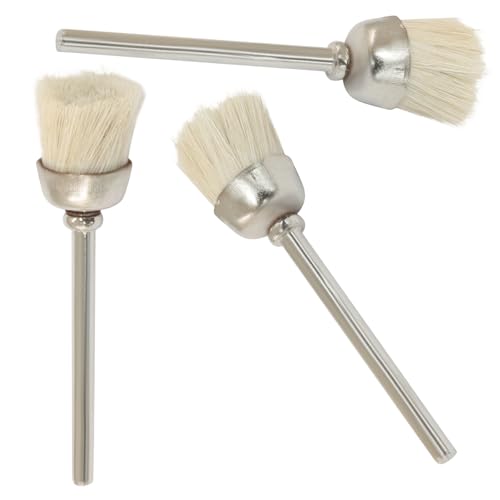 Image of 20 Pcs Wool Cleaning Brushes, 1 /8 Inch Shank Polishing Cleaning Brush for Rotary Tools Accessories