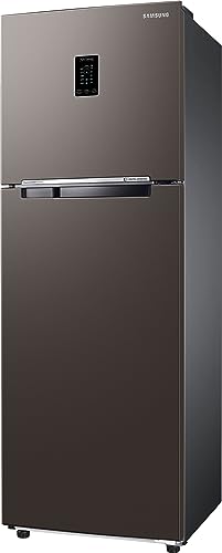 Image of Samsung 322 L, 2 Star, Bespoke Convertible 5-in-1, Digital Inverter with Display, Frost Free Double Door Refrigerator (RT37CB522C2 /HL, Cotta Steel Charcoal)
