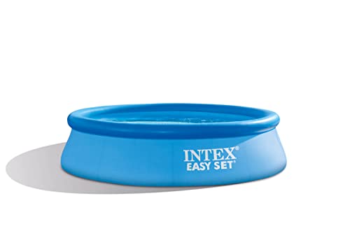 INTEX 28121EH Easy Set Inflatable Swimming Pool Set: 10ft x 30in – Includes 330GPH Cartridge Filter Pump – Puncture-Resistant Material – 1018 Gallon Capacity – 23in Water Depth