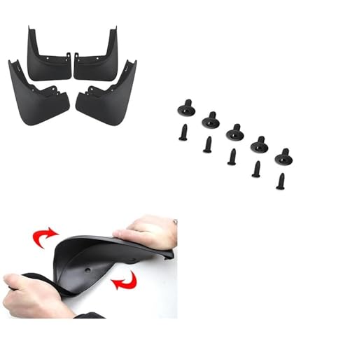 Protectores contra salpicaduras para Model Y que evitan arañazos por gravilla en el coche 4