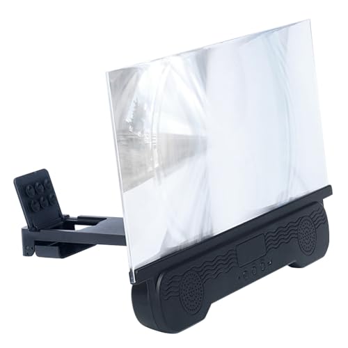 Amplificador de pantalla de 14" con altavoz inalámbrico y soporte plegable para móvil