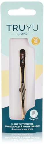 QVS Global UK Ltd Gold Edition - Pinzette con punta obliqua, 10-1013-000-17