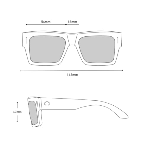 Image of Spy Optic Bowery, Square Sunglasses, Color and Contrast Enhancing Lenses