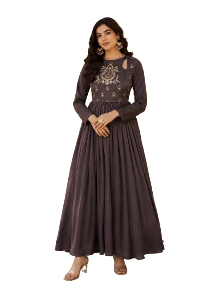 SRIOMI'S Classy PREMIMUM Collection Designer Ethnic Gown Set for Women-image-45