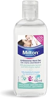Milton Antibacterial Hand Gel 100ml  Ideal for use Before and After Feeding and Nappy Changes, or When Youre Out and About